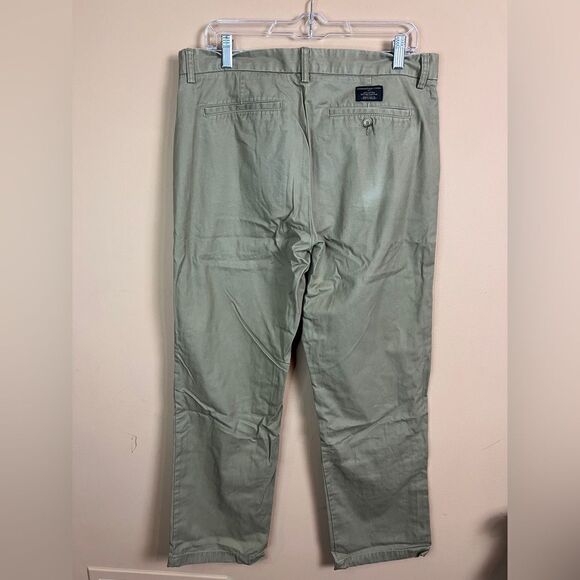 Banana Republic Men’s Size 34X30 Gavin Khaki Chino Cotton Pants - Picture 5 of 7